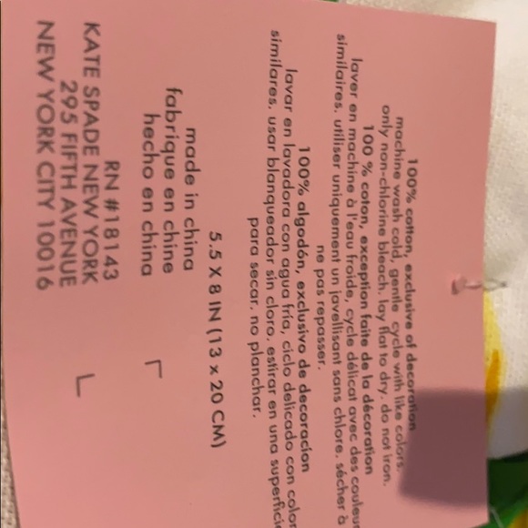 Kate Spade Lemons Mit & Kitchen Towel Collection - Picture 7 of 7